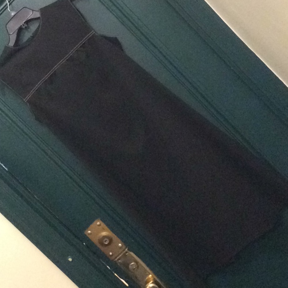 Mad men era black vintage maternity dress